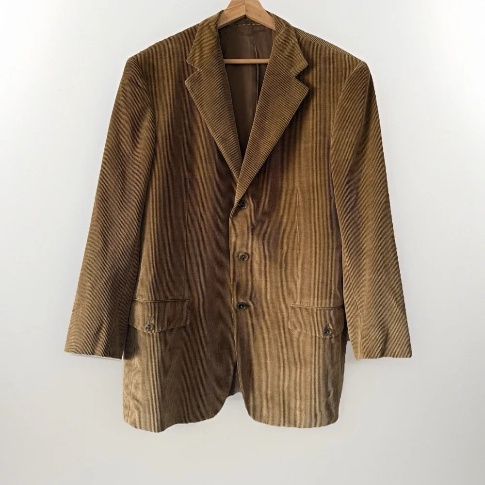 Ermenegildo Zegna‎ CASHCO Corduroy Blazer Made In Italy Money SEE MEASUREMENTS